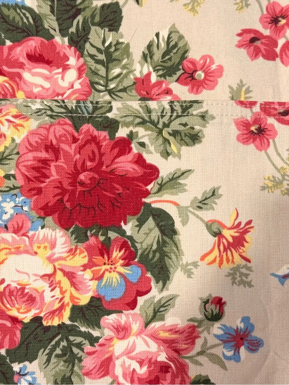 Ralph Lauren Set of 4 Floral Placemats on a Pale Green Background
